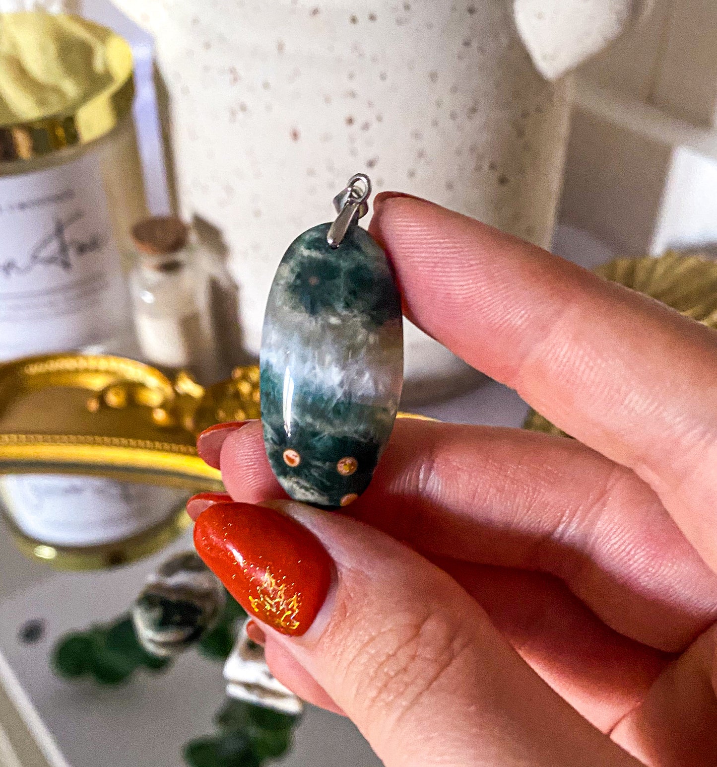 8th Vein Ocean Jasper Pendants | Rare