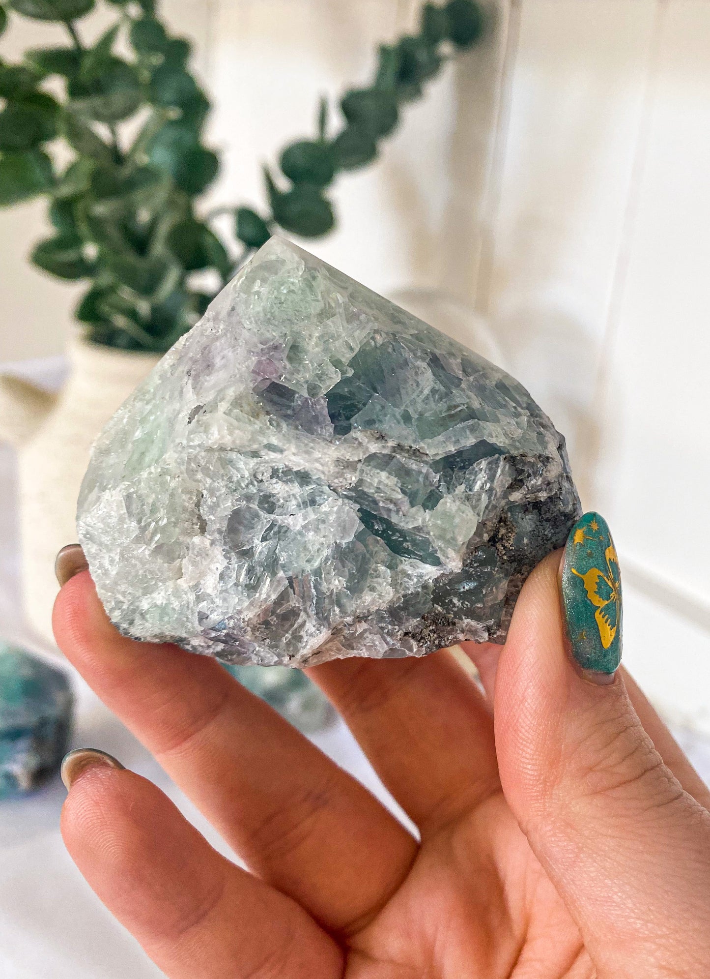 Fluorite Half Polished Points