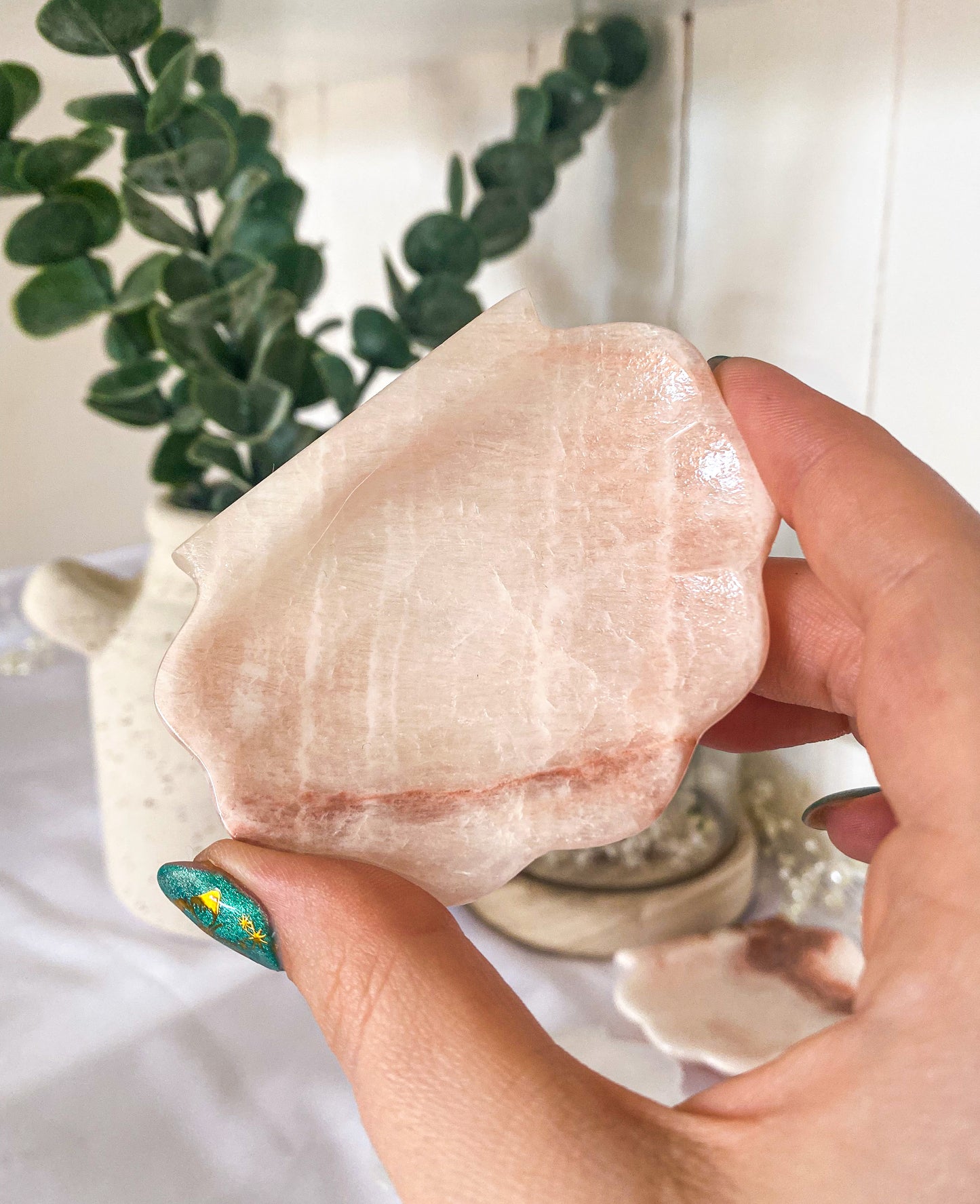 Pink/White Onyx Trinket Dishes | Mexico