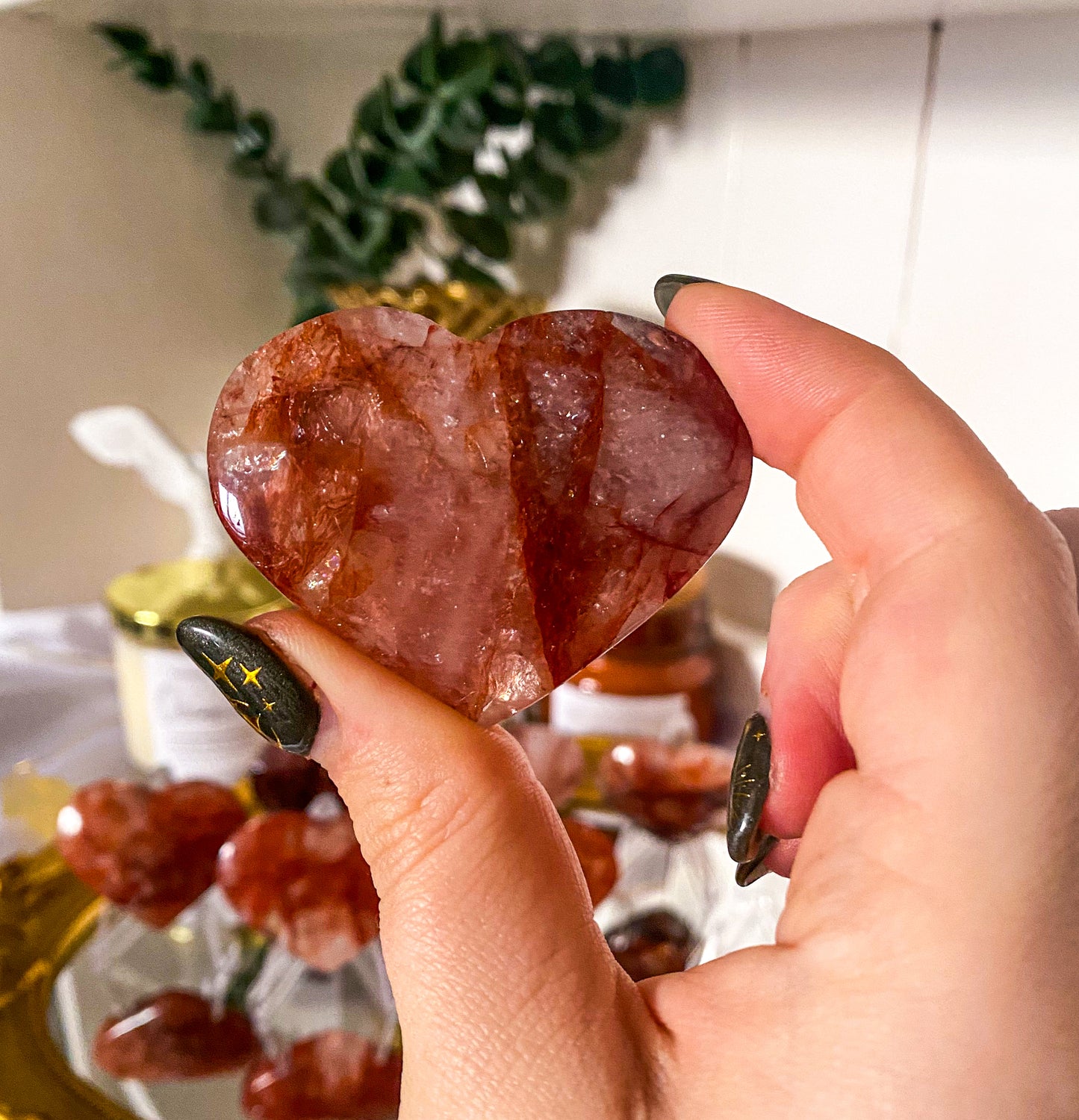 Fire Quartz Hearts