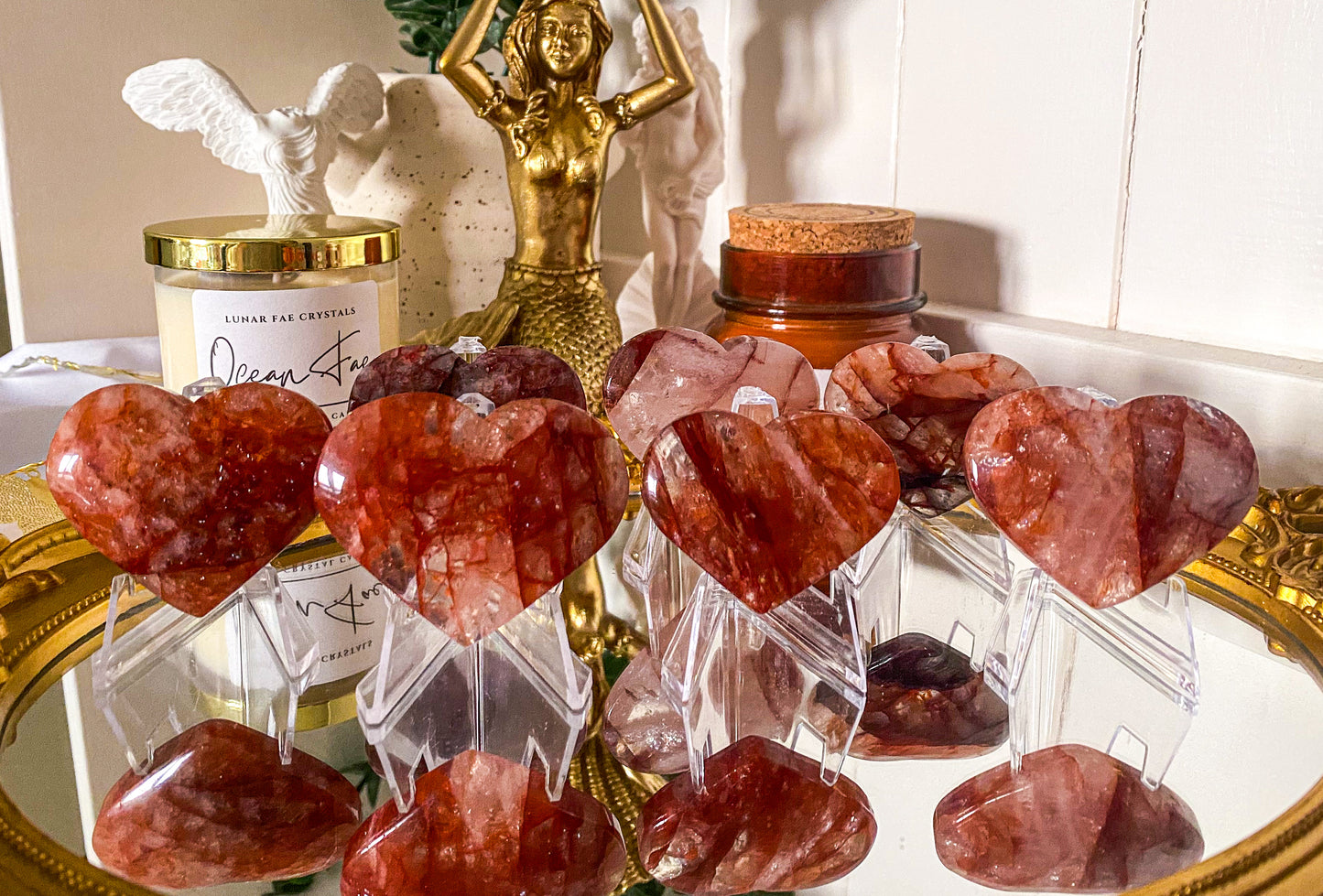 Fire Quartz Hearts