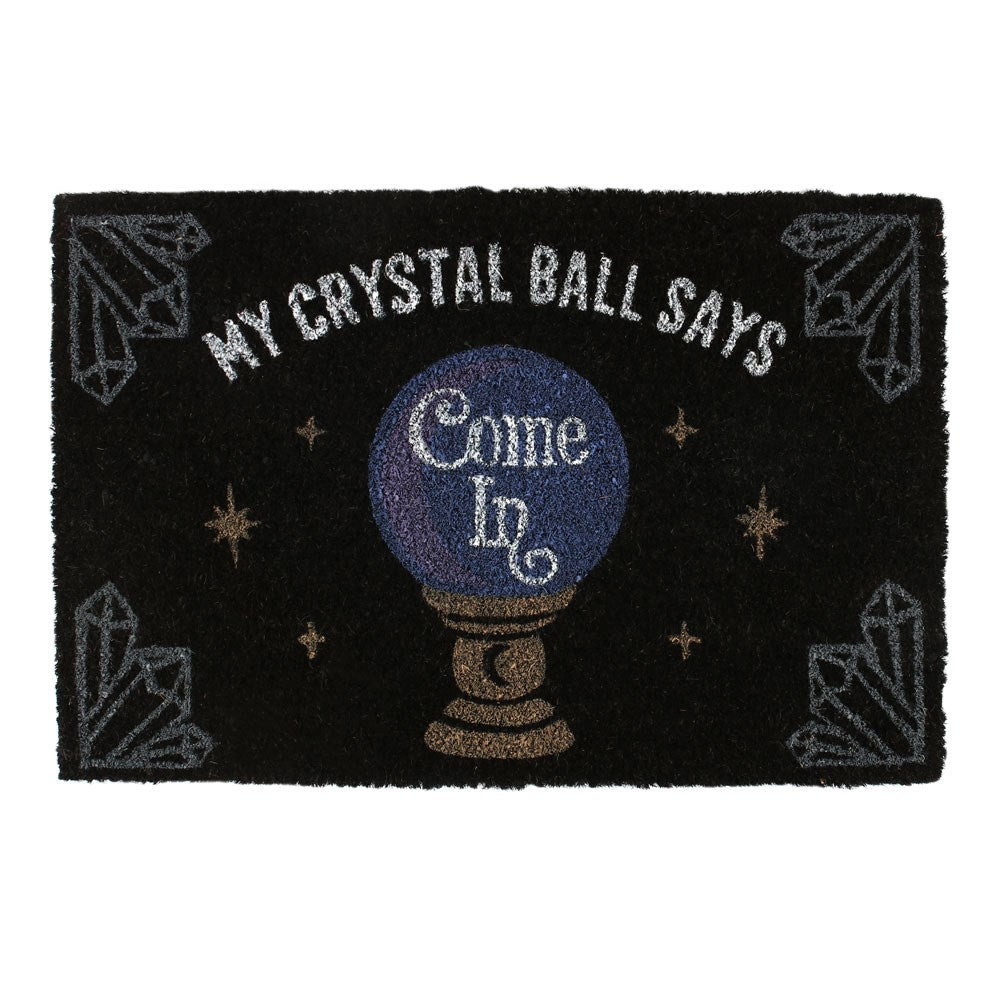 Black Crystal Ball Doormat