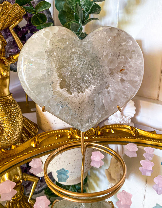 Glade | Druzy Agate Heart | Brazil