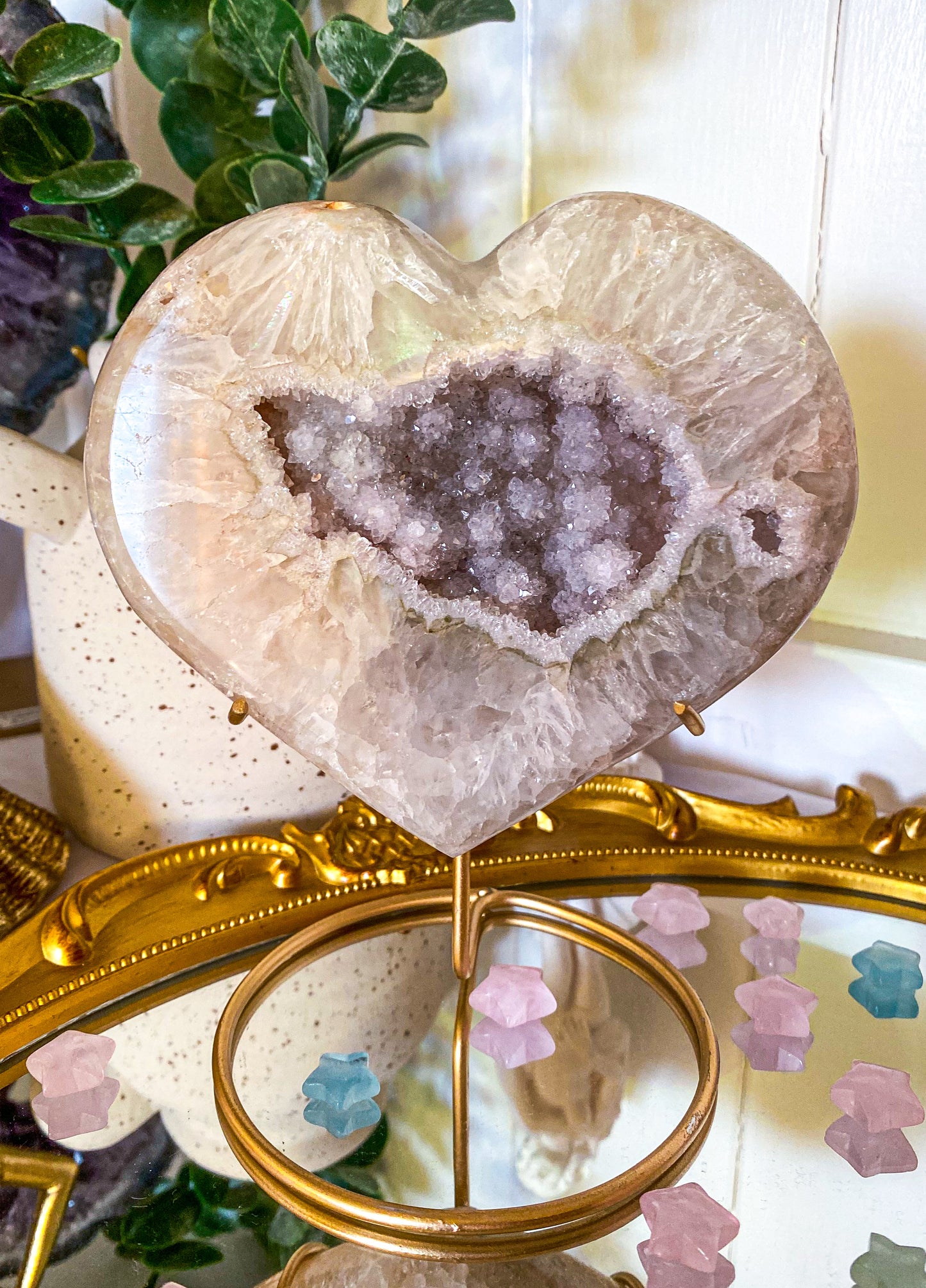 Wish | Druzy Agate Heart | Brazil